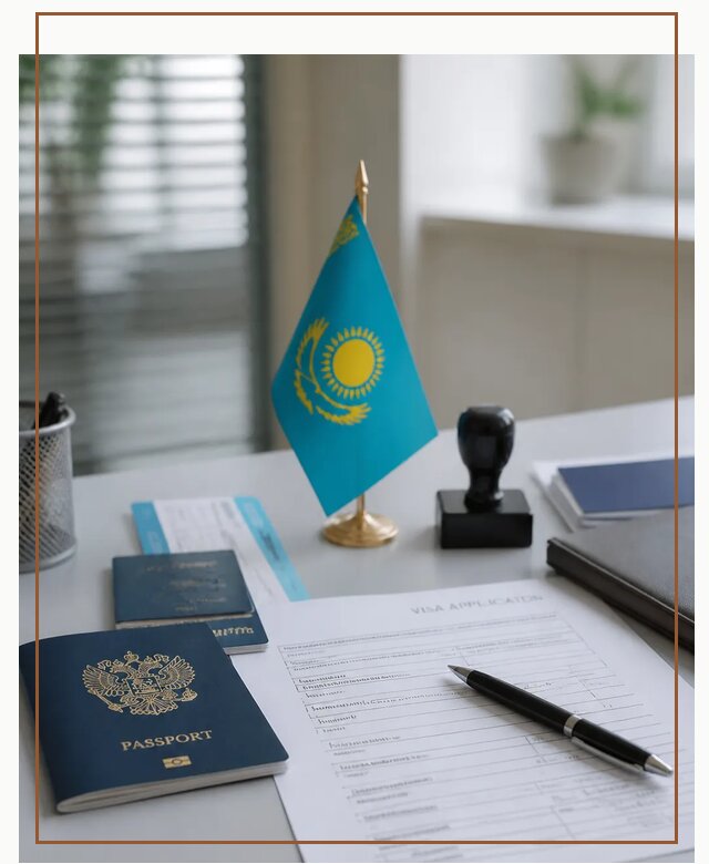 Оформление визы в Казахстан для поездки и работы в Гагарине